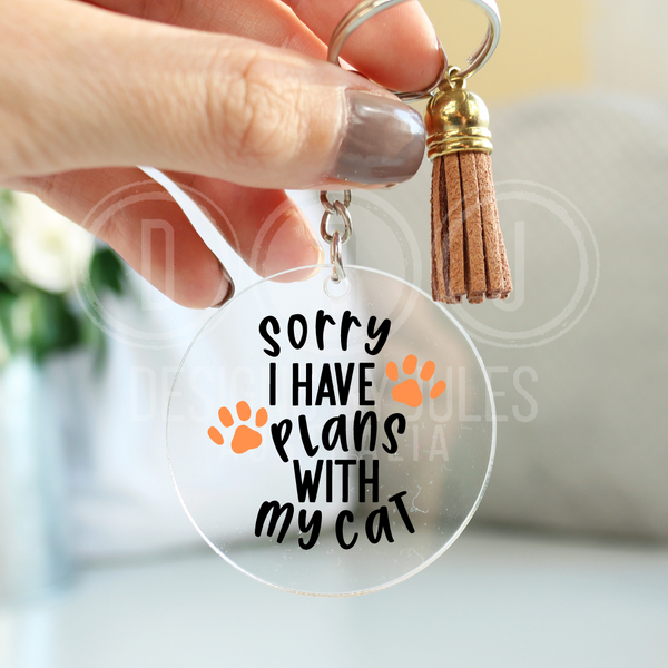 Cat Parent Keyring