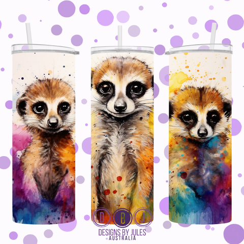 Water Colour Rainbow Meerkats