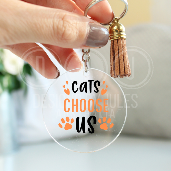 Cat Parent Keyring