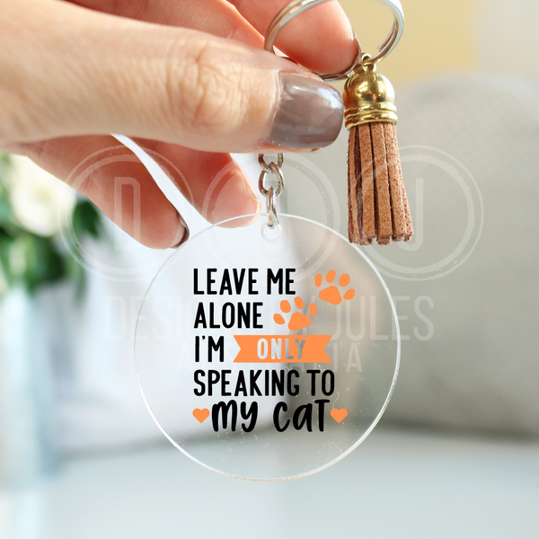 Cat Parent Keyring