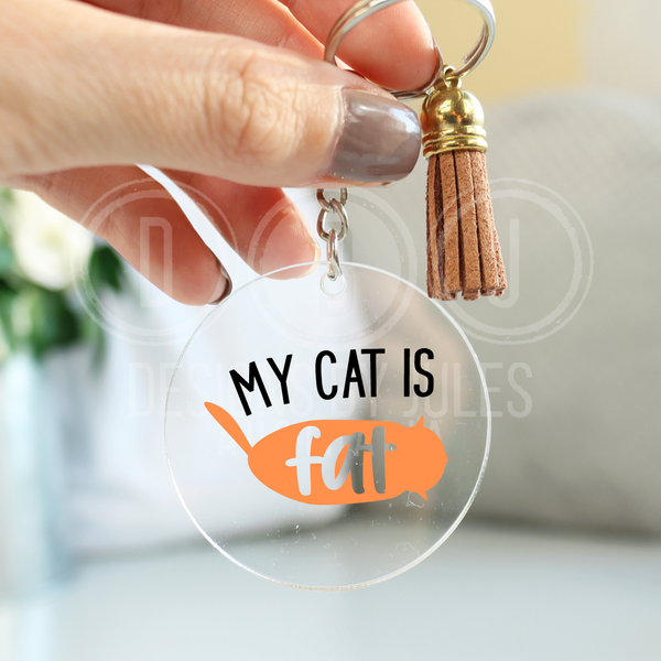 Cat Parent Keyring