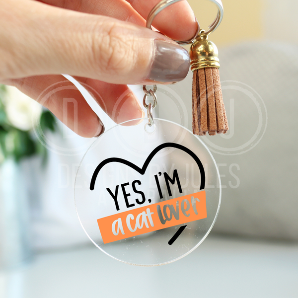 Cat Parent Keyring