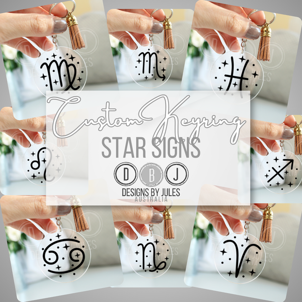 Starsign Keyrings