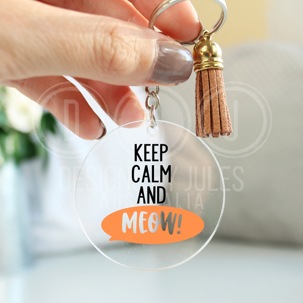 Cat Parent Keyring