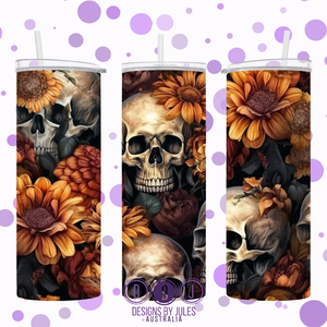 Autumn Flowers & Skulls