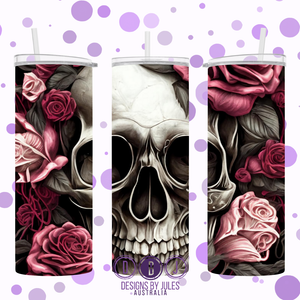 Skull in a Bed of Roses