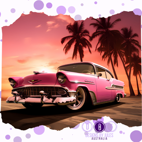 Pink Vintage Chevrolet