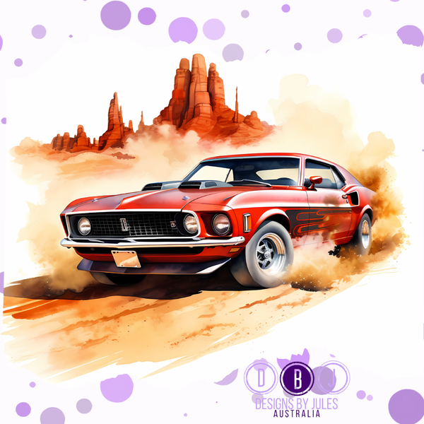 Mustang in the Desert