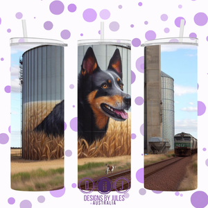 CattleDog Silo Art