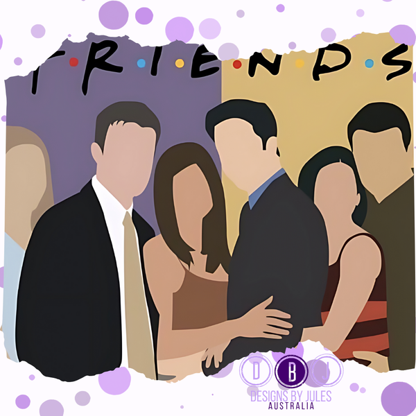 Friends Cartoon Outline