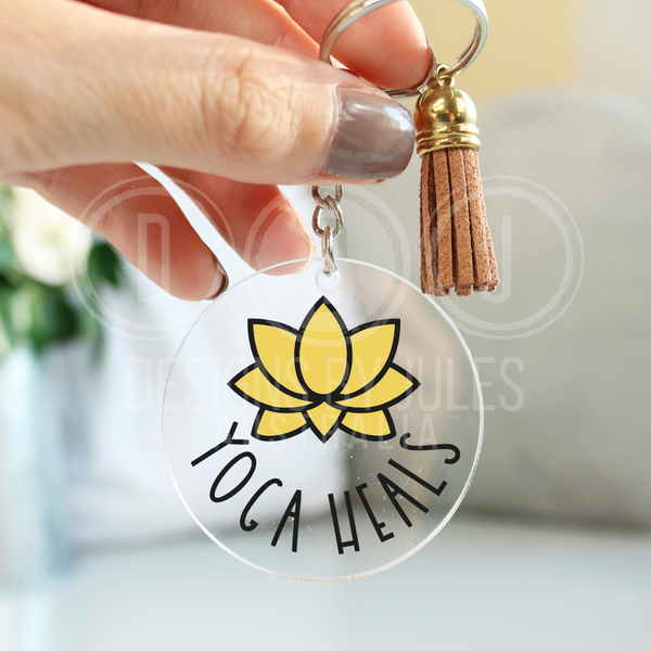 Yoga Keyrings