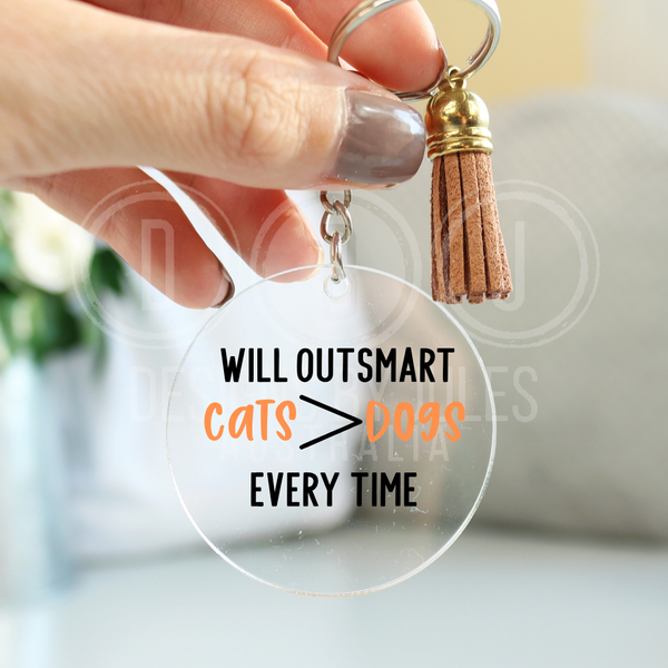 Cat Parent Keyring