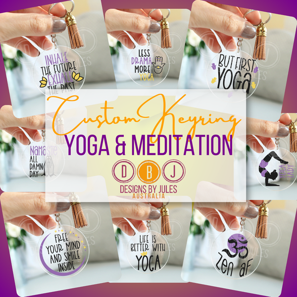 Yoga Keyrings